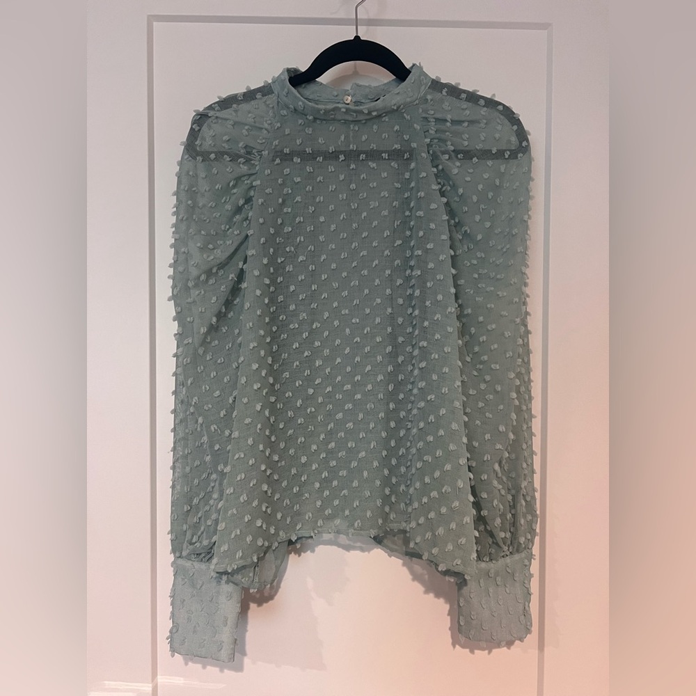 Zara Elegant Mint Green Women's Top